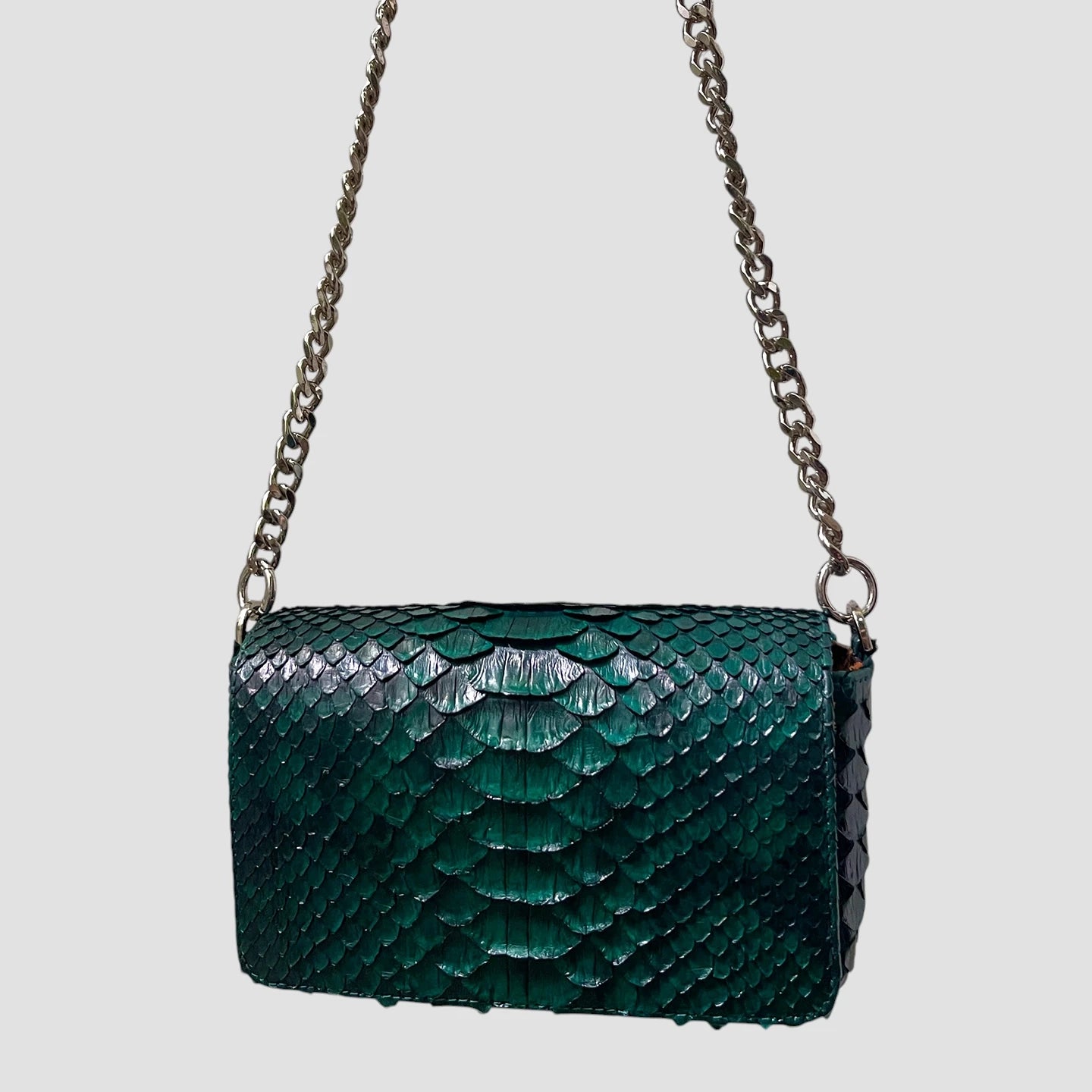 King python leather bag