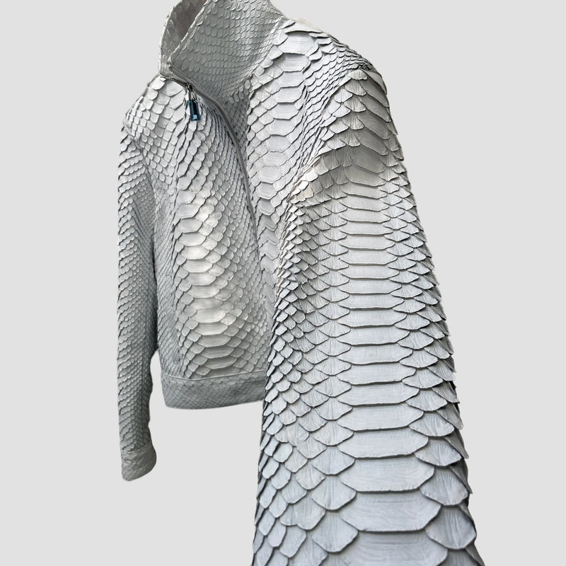 King python leather jacket