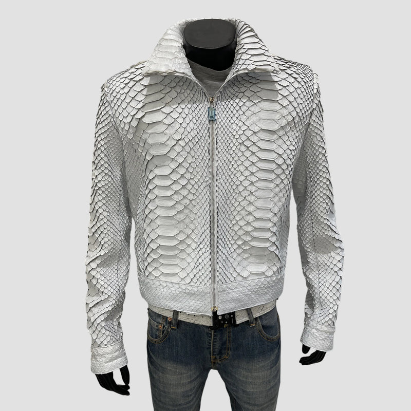 King python leather jacket