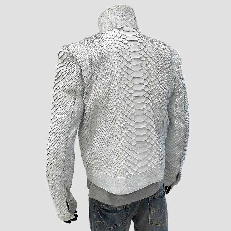King python leather jacket