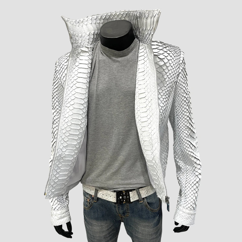 King python leather jacket