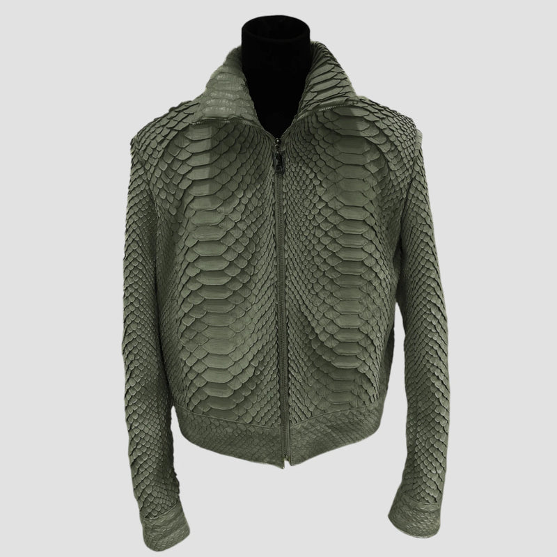 King python leather jacket