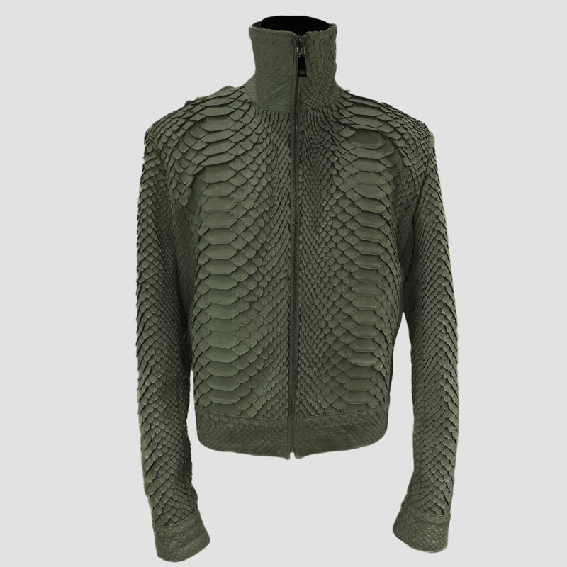King python leather jacket