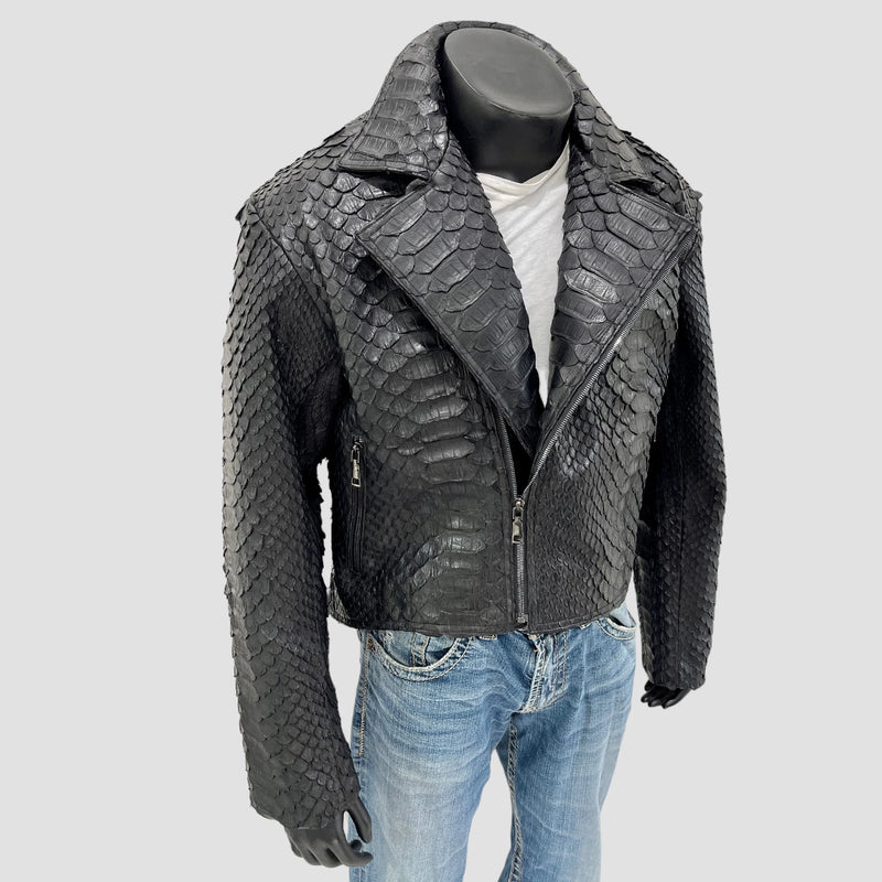 King python leather jacket