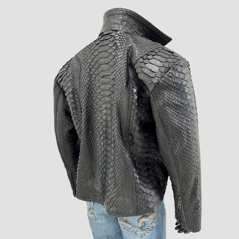 King python leather jacket