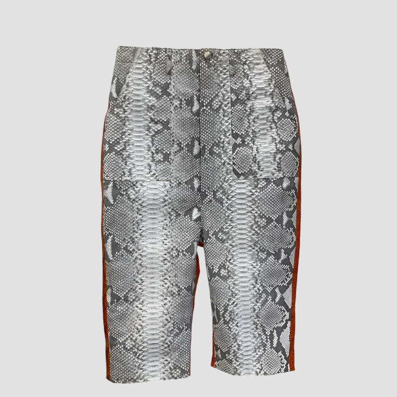 Python leather pants