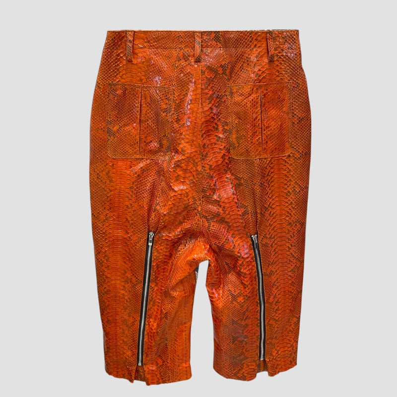 Python leather pants