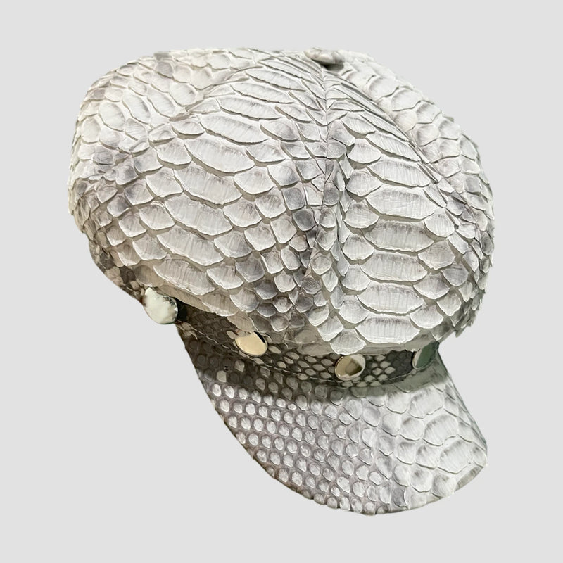 Python leather hat