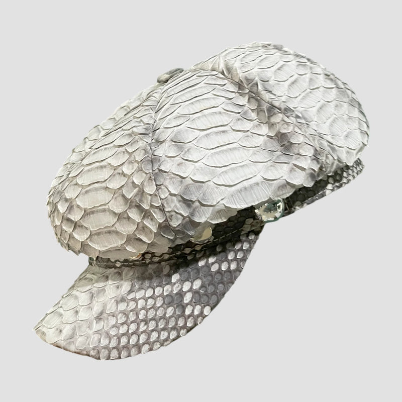 Python leather hat