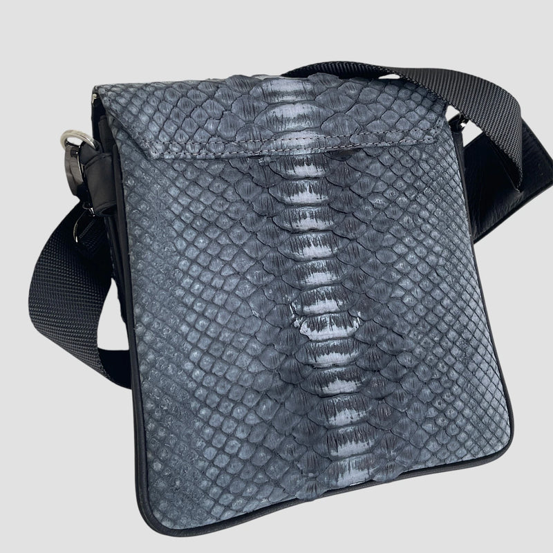 King python leather bag