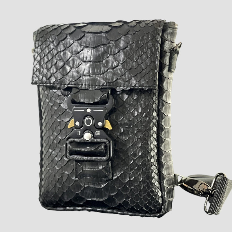 Python leather bag