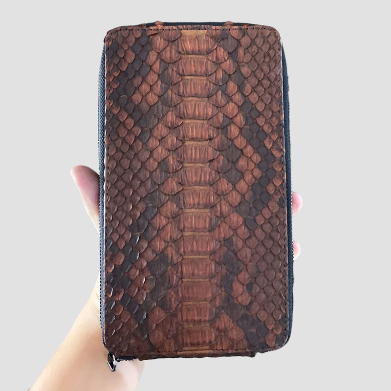 Python leather cellphone case
