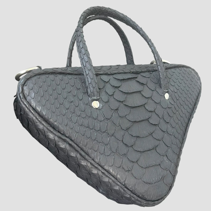 Dragon python leather bag