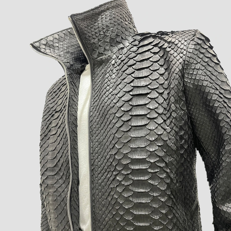 King python leather jacket