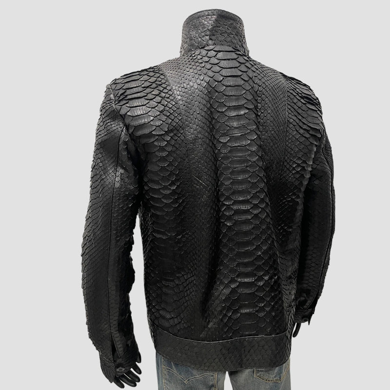 King python leather jacket