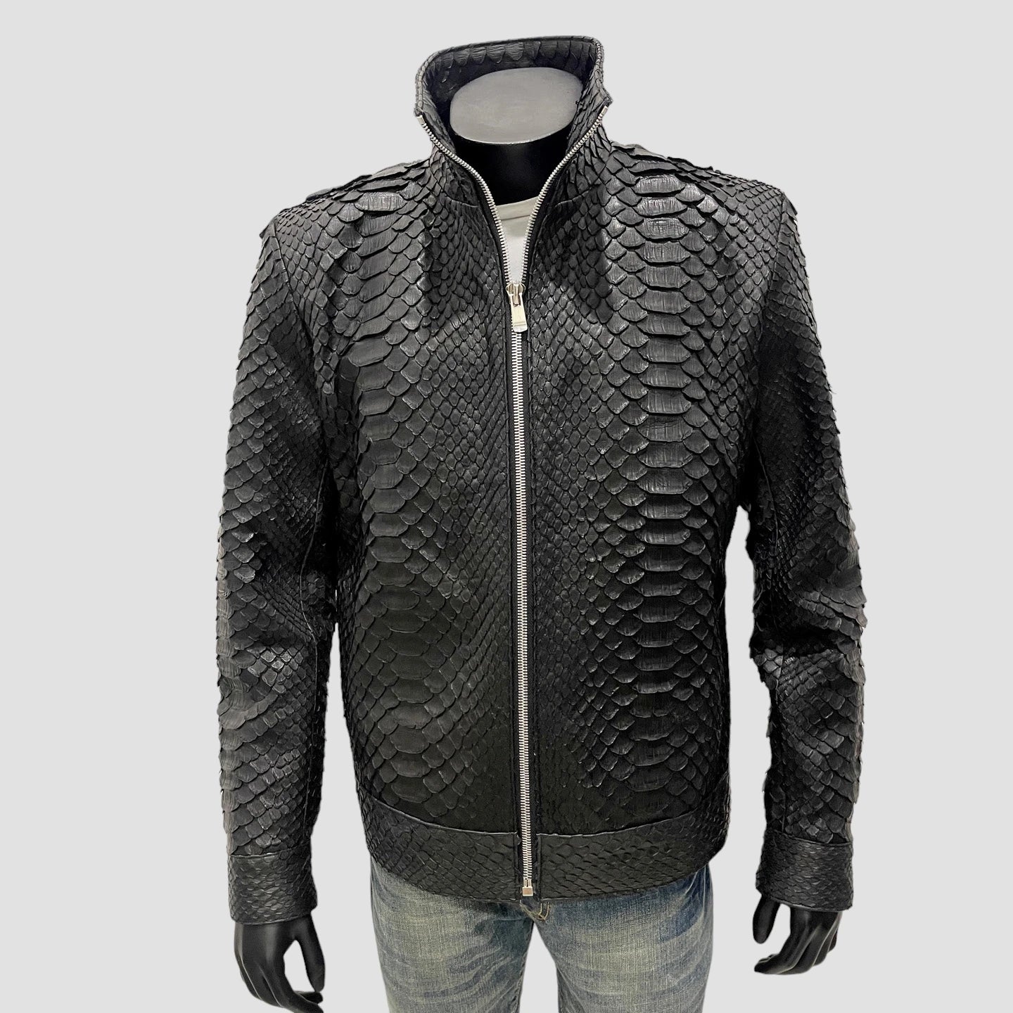 King python leather jacket