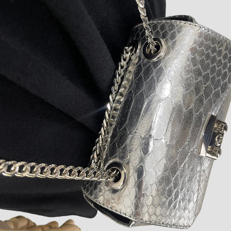 Python leather bag