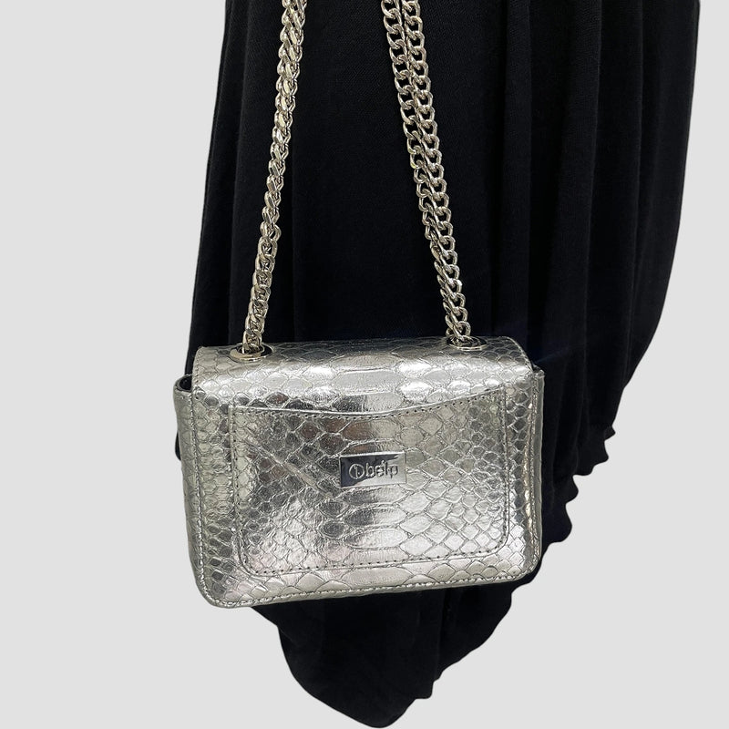 Python leather bag