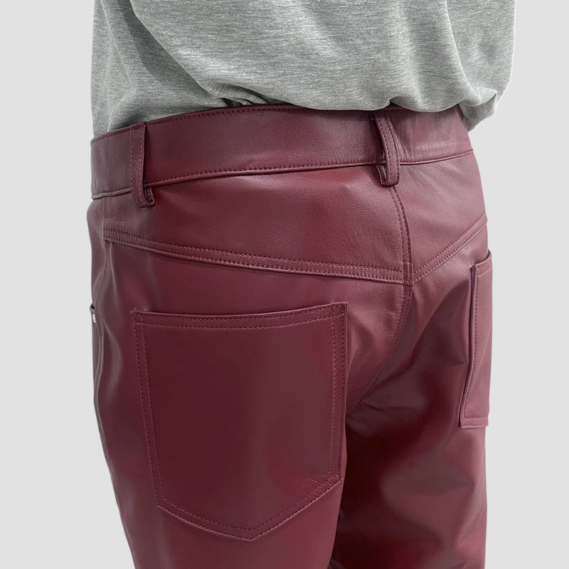 Lambskin pants