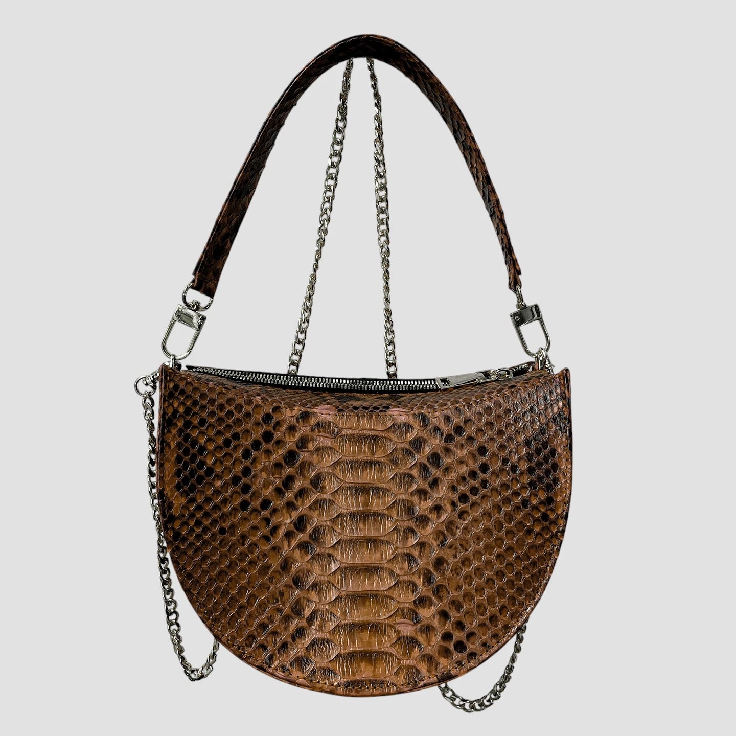 Python leather bag