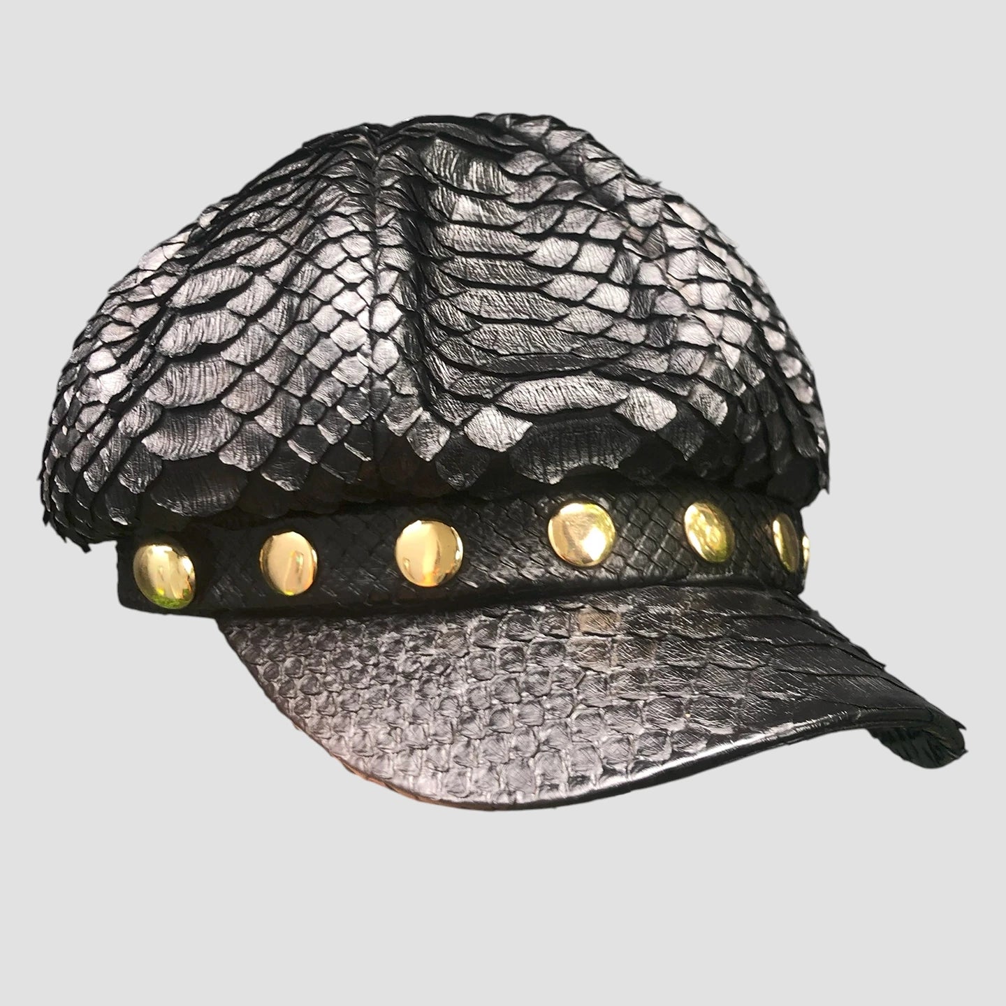 Python leather hat