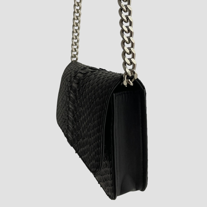 Python leather bag
