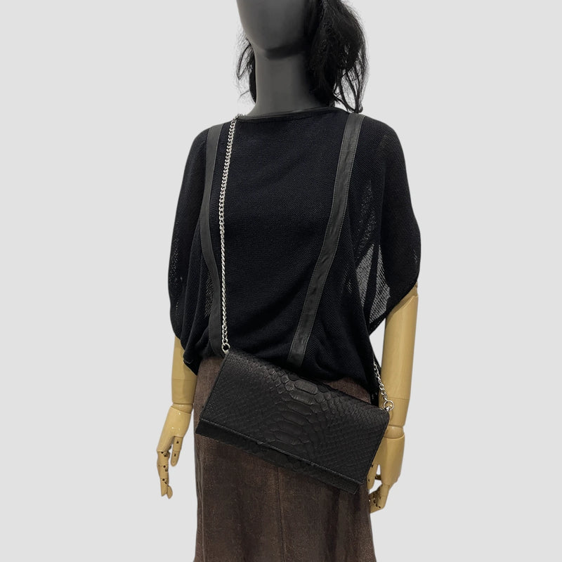 Dragon python leather bag