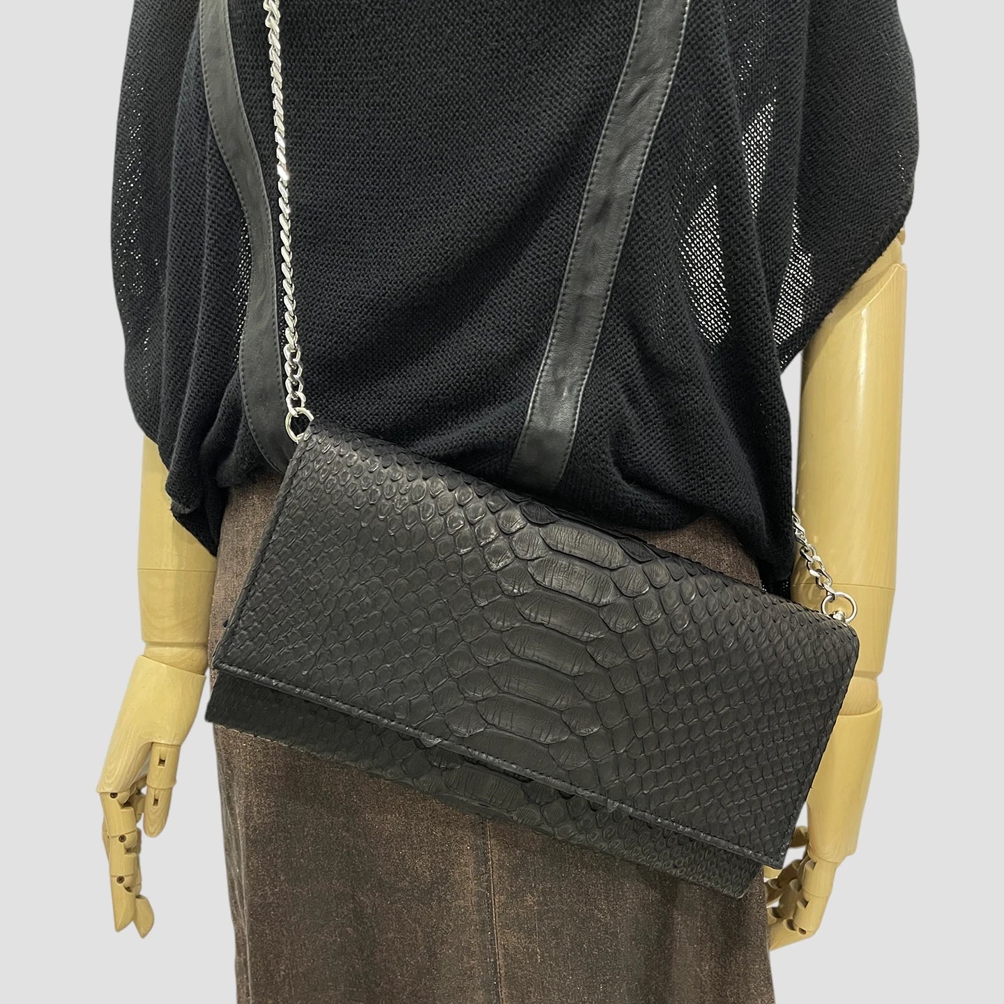 Dragon python leather bag