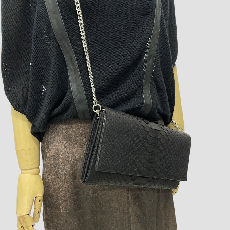 Dragon python leather bag