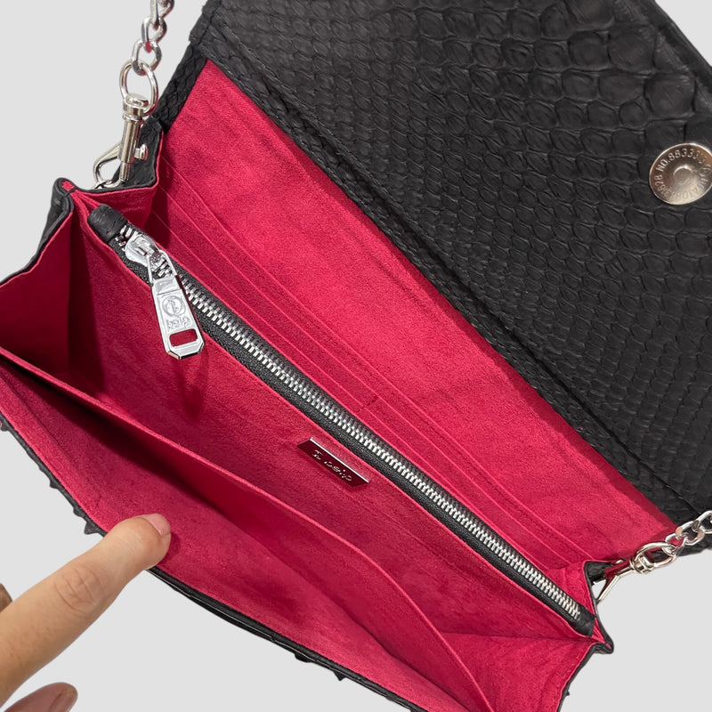 Dragon python leather bag
