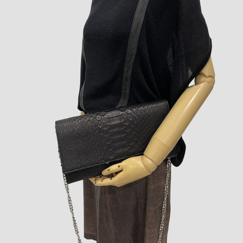 Dragon python leather bag