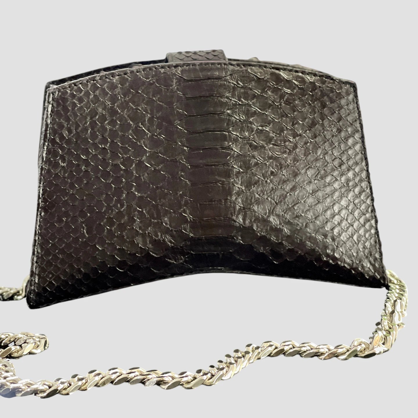 Python leather bag