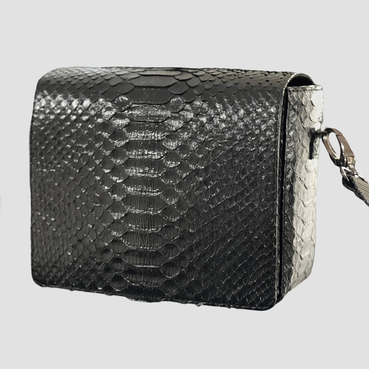 Python leather bag