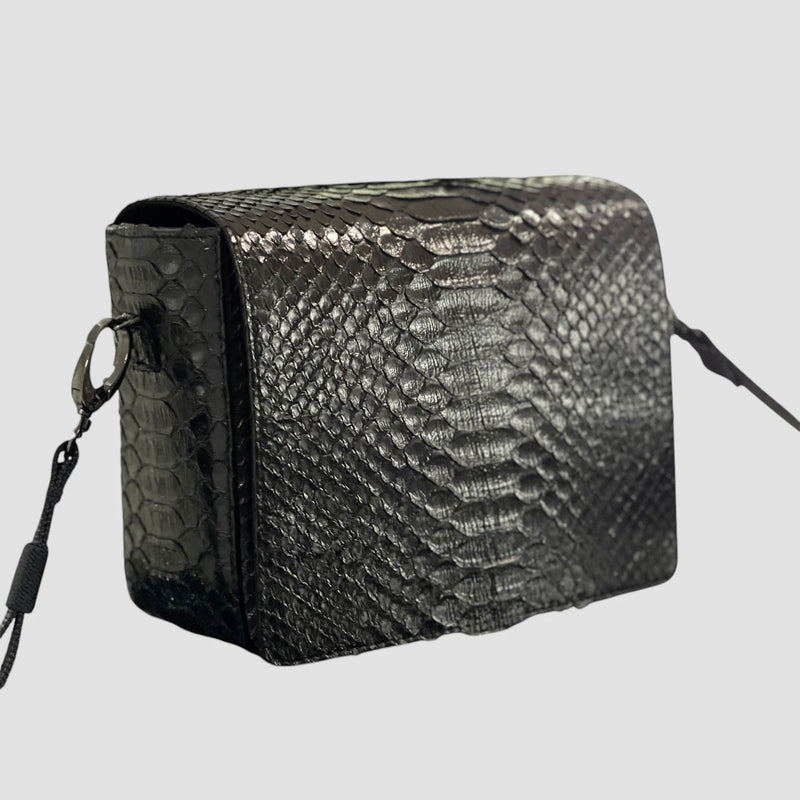 Python leather bag
