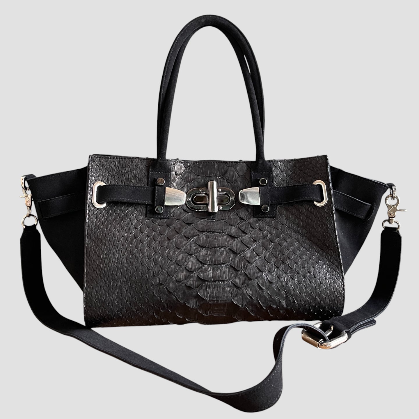 Dragon python leather bag