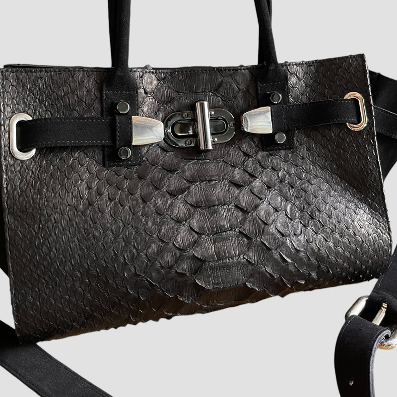 Dragon python leather bag