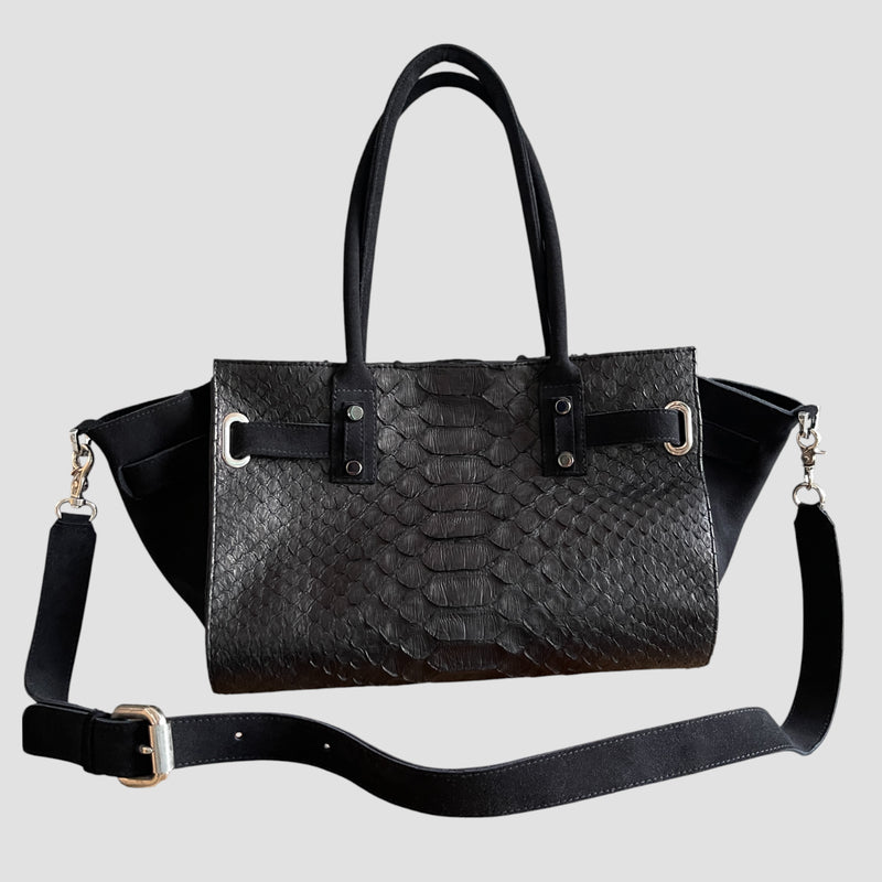 Dragon python leather bag