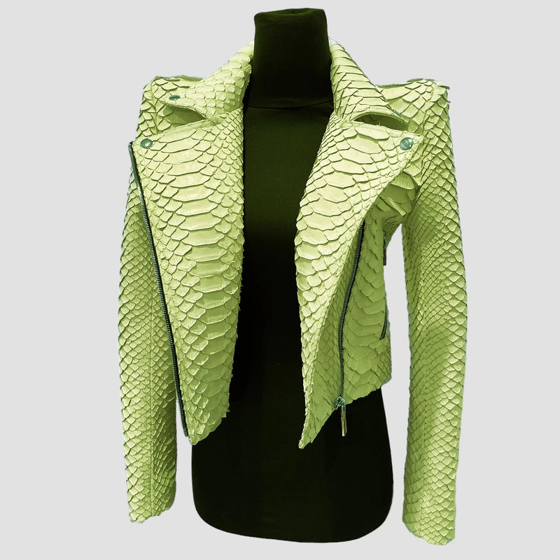 King python leather jacket