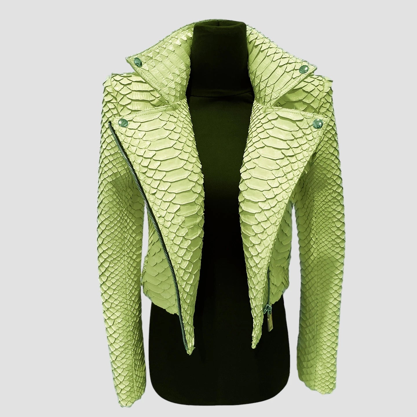 King python leather jacket