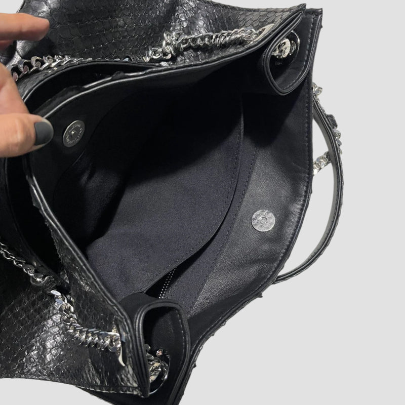 King python leather bag