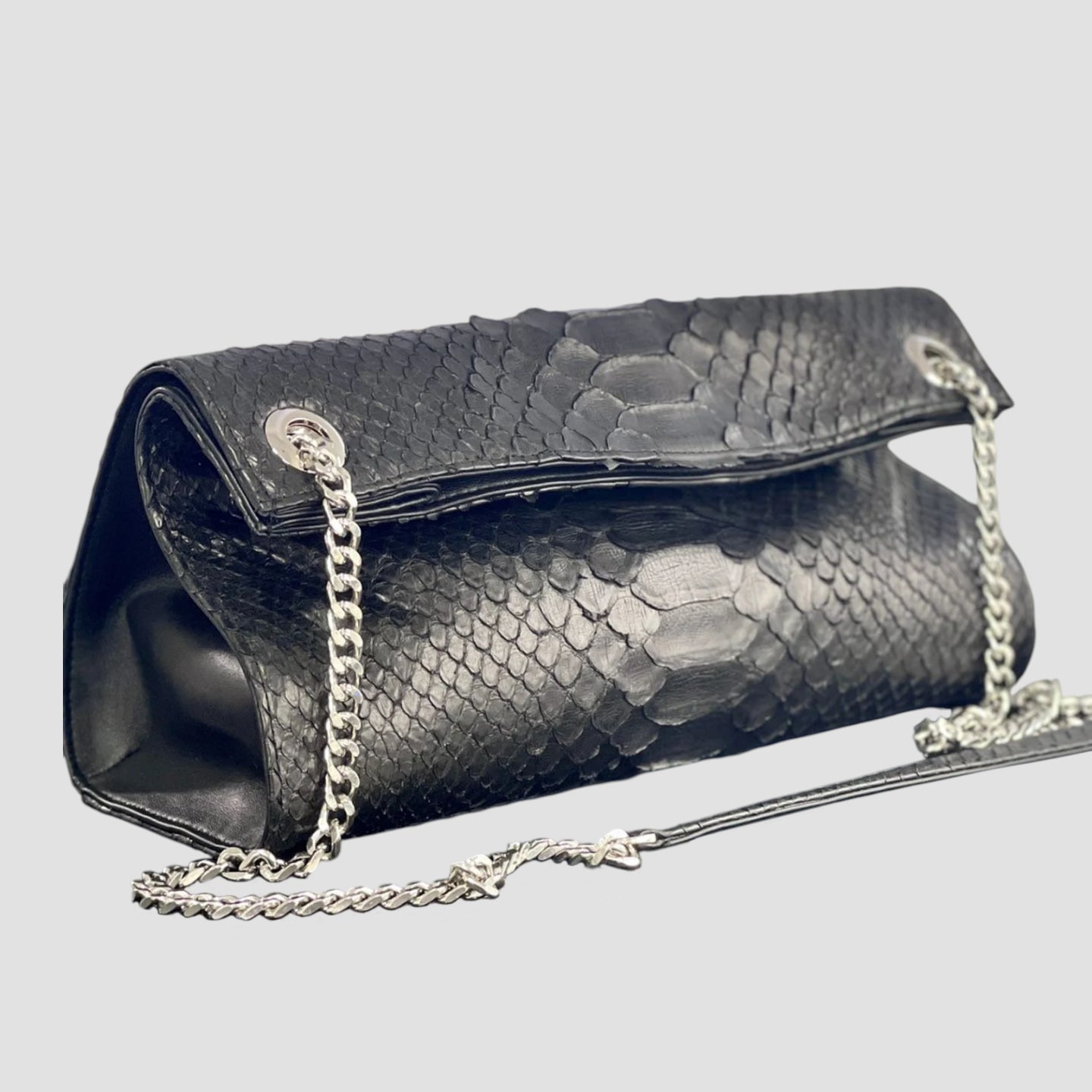 King python leather bag