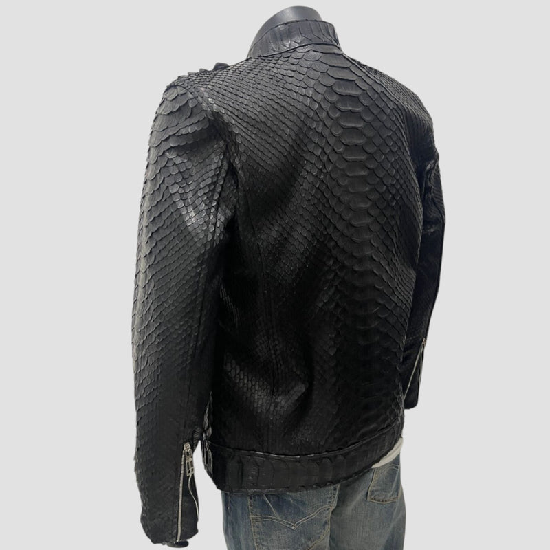 King python leather jacket