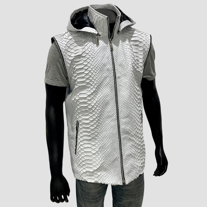 King python leather vest