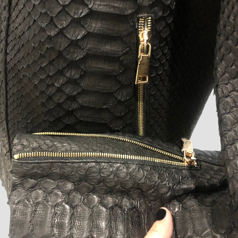 Dragon python leather jacket