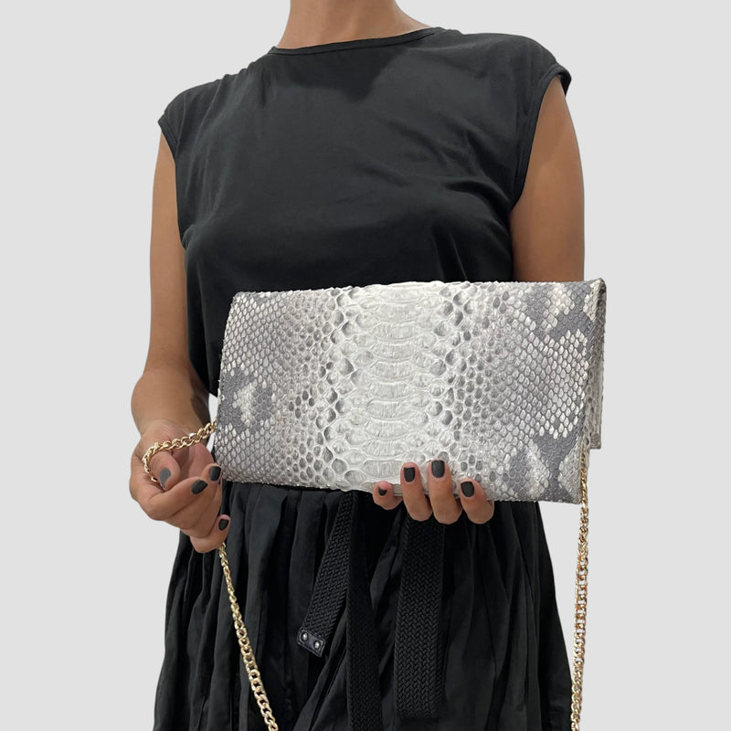 Dragon python leather bag