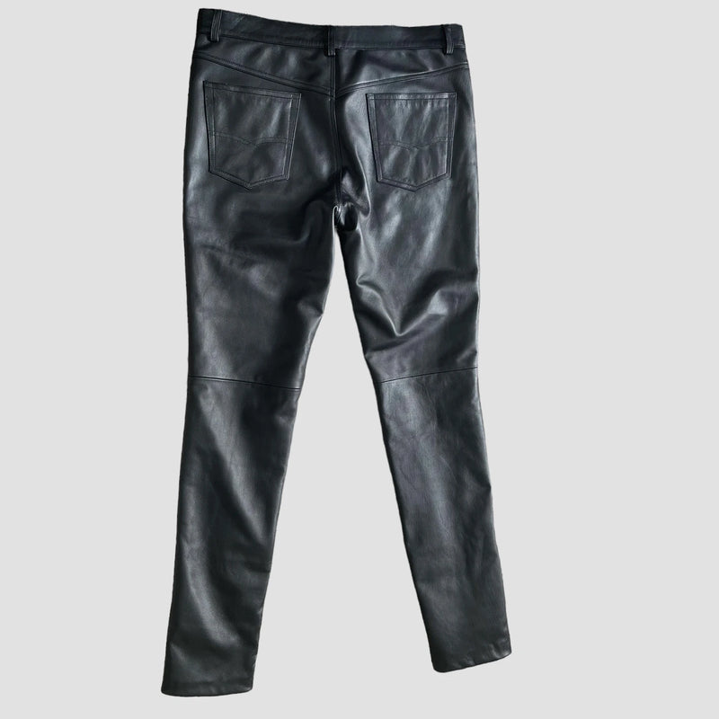 Python leather pants
