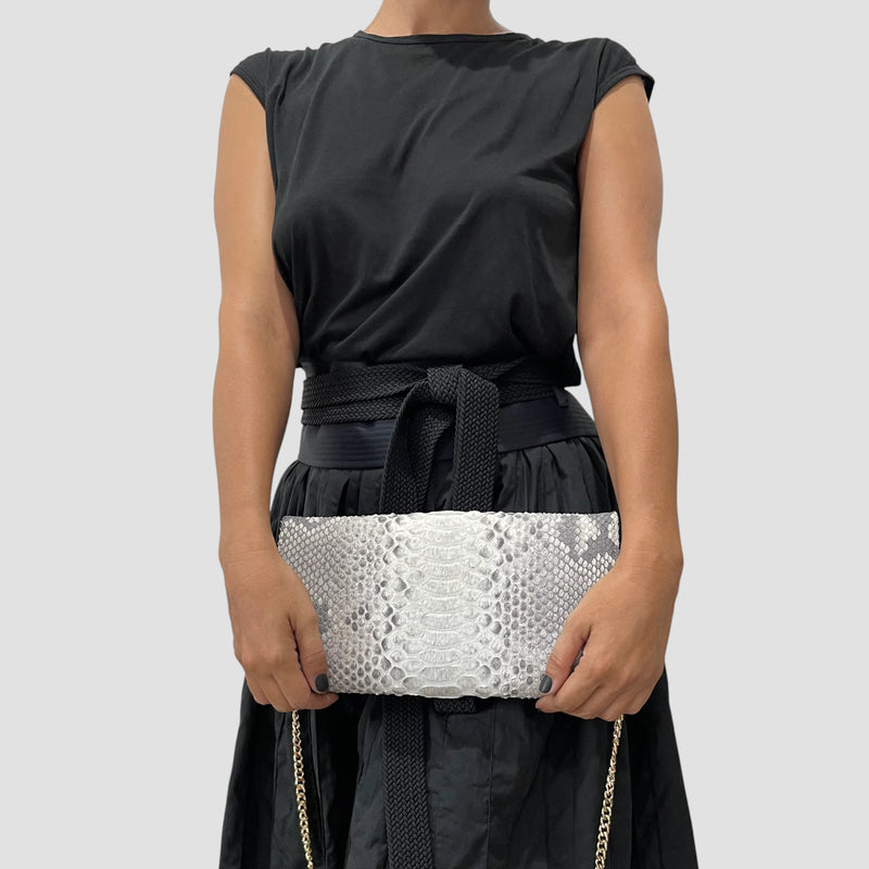 Dragon python leather bag