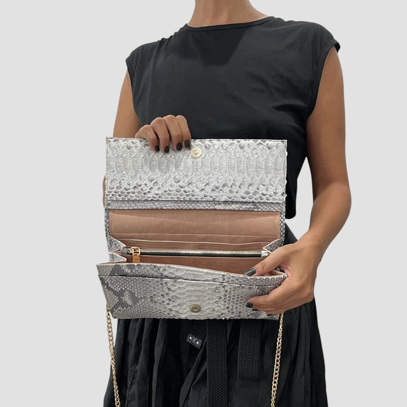 Dragon python leather bag