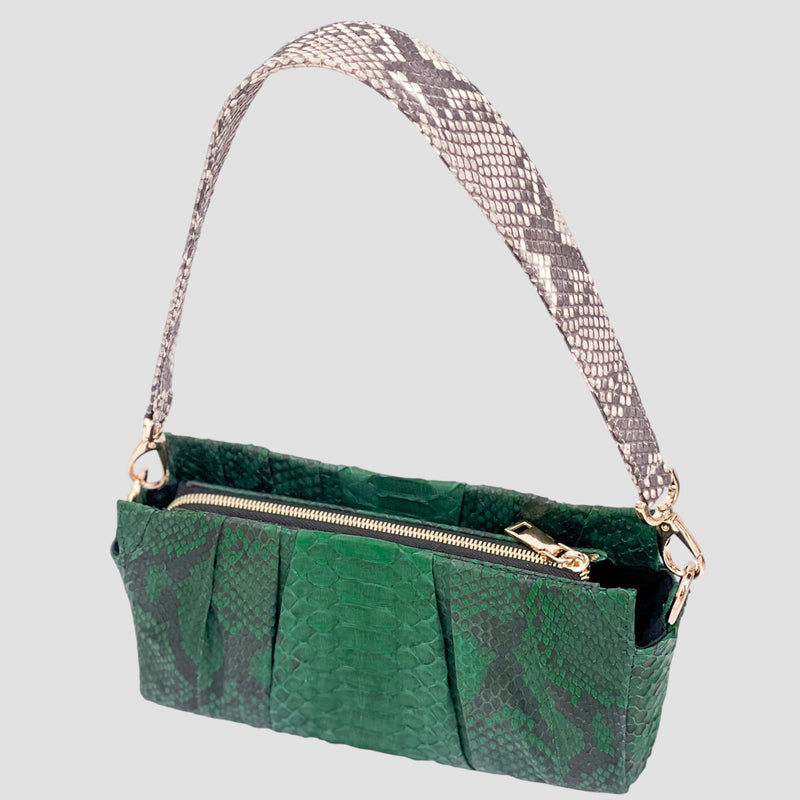 Python leather bag
