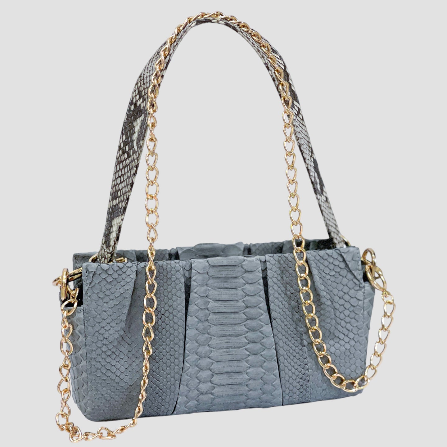 Python leather bag